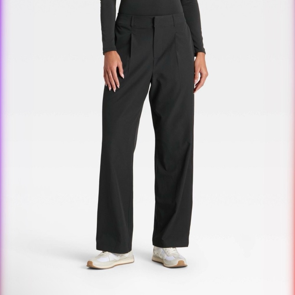 All In Motion Women's Woven High-Rise Trouser Pants - Picture 2 of 7